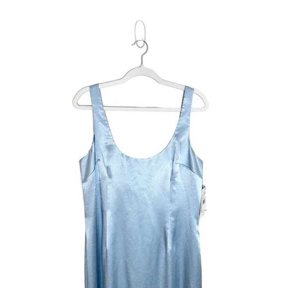 NWT Aiden Maddox Size 14 Clearwater Satin Mermaid Evening Dress - Picture 3 of 7